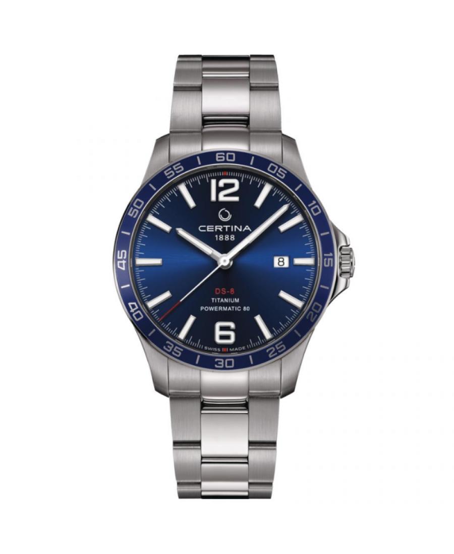 Men Swiss Automatic Watch Certina C033.807.44.047.00 Blue Dial
