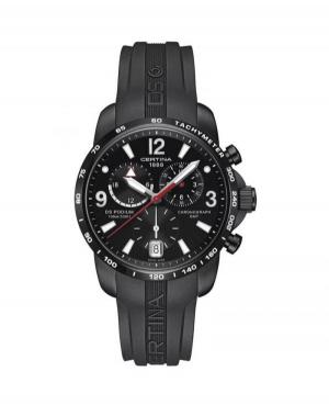Men Fashion Luxury Swiss Quartz Analog Watch Chronograph CERTINA C001.639.17.057.00 Black Dial 42mm