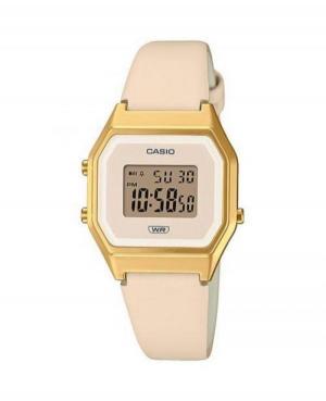 Women Japan Quartz Digital Watch Alarm CASIO LA680WEGL-4EF Golden Dial 33mm