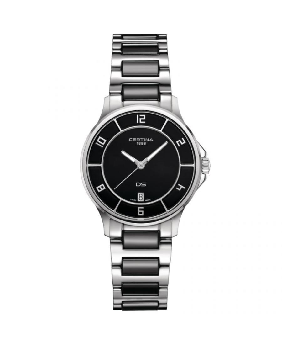 Women Swiss Classic Quartz Watch Certina C039.251.11.057.00 Black Dial