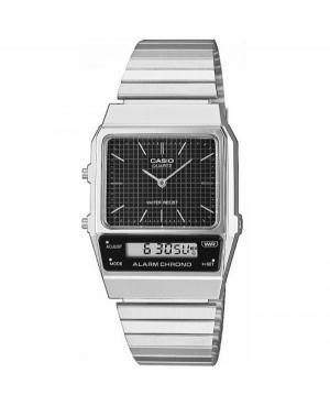 Men Classic Functional Japan Quartz Digital Watch Alarm CASIO AQ-800E-1AEF Black Dial 40.5mm