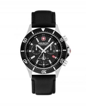 Mężczyźni Szwajcar kwarcowy analogowe Zegarek Chronograf SWISS MILITARY HANOWA SMWGC2100705 Czarny Dial 43mm