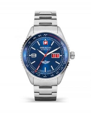 Мужские Швейцарские Кварцевый Аналоговый Часы SWISS MILITARY HANOWA SMWGH2101005 Синий Dial 43mm