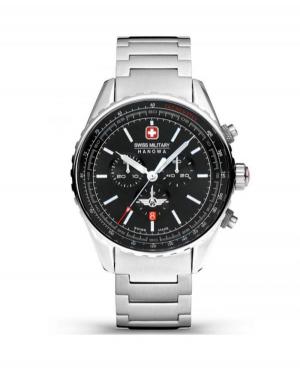 Mężczyźni Szwajcar kwarcowy analogowe Zegarek Chronograf SWISS MILITARY HANOWA SMWGI0000303 Czarny Dial 44mm