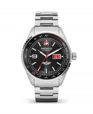 Men Swiss Quartz Watch Swiss Military Hanowa SMWGH2101006 Black Dial