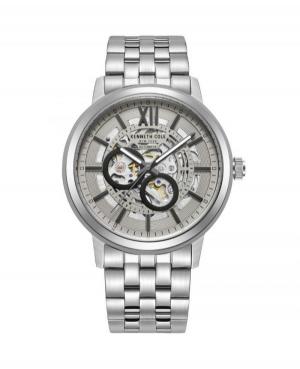 Men Automatic Analog Watch Skeleton KENNETH COLE KCWGL2217203 Grey Dial 43.5mm