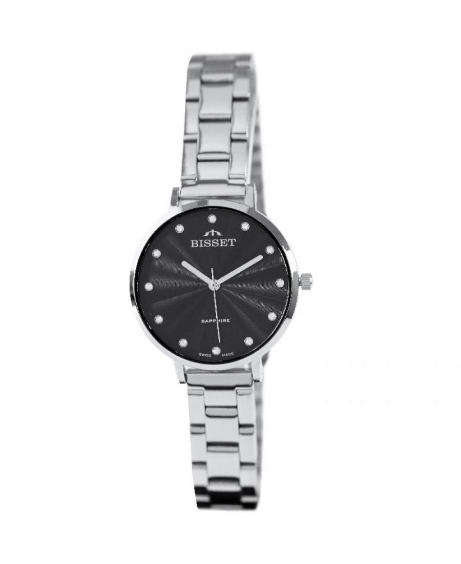 Kobiety klasyczny Szwajcar kwarcowy analogowe Zegarek BISSET ZEGBIS122 Czarny Dial 35mm