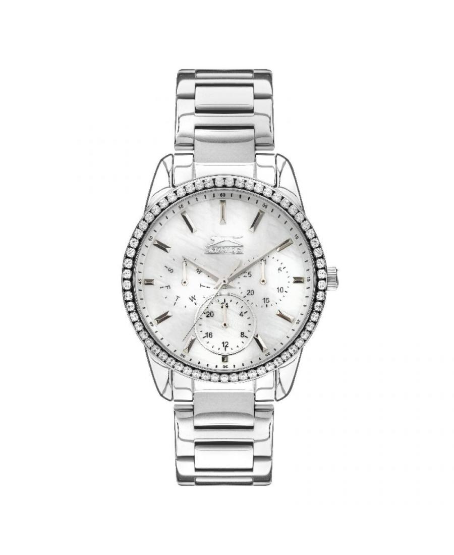 Kobiety Moda klasyczny kwarcowy analogowe Zegarek SLAZENGER SL.9.2041.4.04 Matka Perłowa Dial 36mm