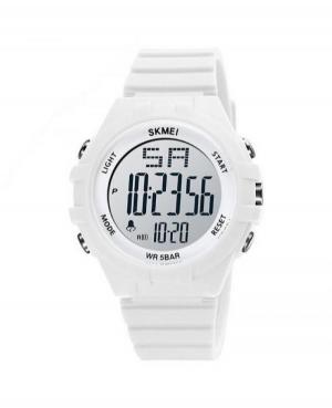 Men Sports Quartz Digital Watch Alarm SKMEI 1715WT Grey Dial 44mm
