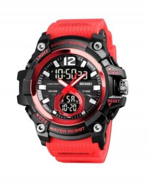 Mężczyźni sportowy Funkcjonalny kwarcowy cyfrowe Zegarek Timer SKMEI 1725RD Czerwony Dial 56mm