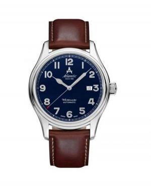 Мужские Классические Luxury Швейцарские Automatic Часы ATLANTIC 52752.41.53 Синий Dial 42mm