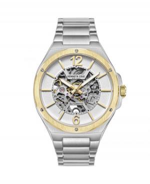 Men Automatic Analog Watch Skeleton KENNETH COLE KCWGL2220704 White Dial 43.5mm