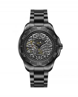 Mężczyźni automatyczny analogowe Zegarek Szkielet KENNETH COLE KCWGL2220903 Czarny Dial 44mm
