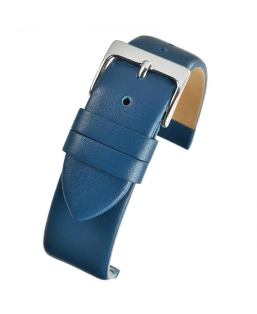 Watch Strap LBS Blue Calf Extra Long WX103.05.24.W Skóra Niebieski Skórzany Niebieska 24 mm