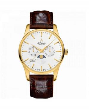 Men Classic Swiss Quartz Watch ATLANTIC 56550.45.21 White Dial 41mm