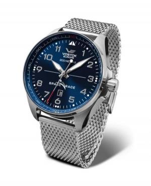 Mężczyźni Diver automatyczny analogowe Zegarek VOSTOK EUROPE YN55-325A661BR Niebieska Dial 47mm
