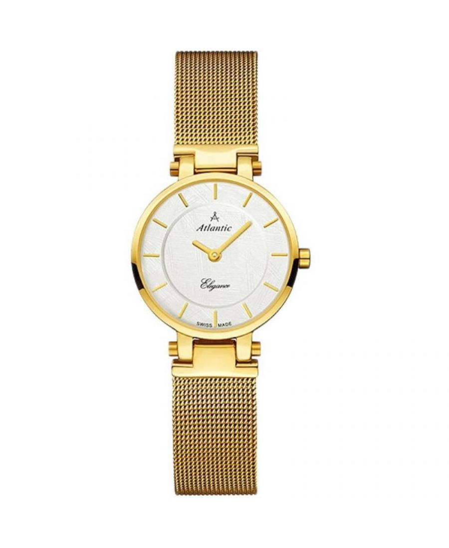 Women Classic Swiss Quartz Watch ATLANTIC 29035.45.21 White Dial 27mm