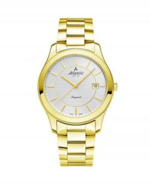 Men Swiss Classic Quartz Watch Atlantic 60335.45.21 Silver Dial