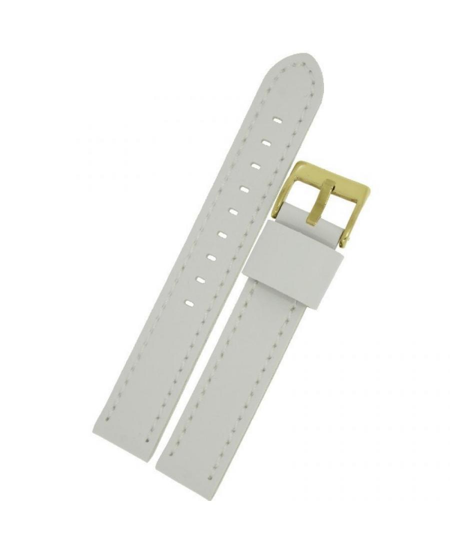 Watch Strap Diloy 415.G22.20 Skóra Skórzany Biały 20 mm