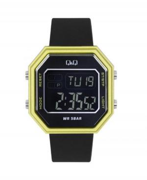 Men Sports Japan Quartz Digital Watch Alarm Q&Q M206J004Y Black Dial 42.6mm image 1