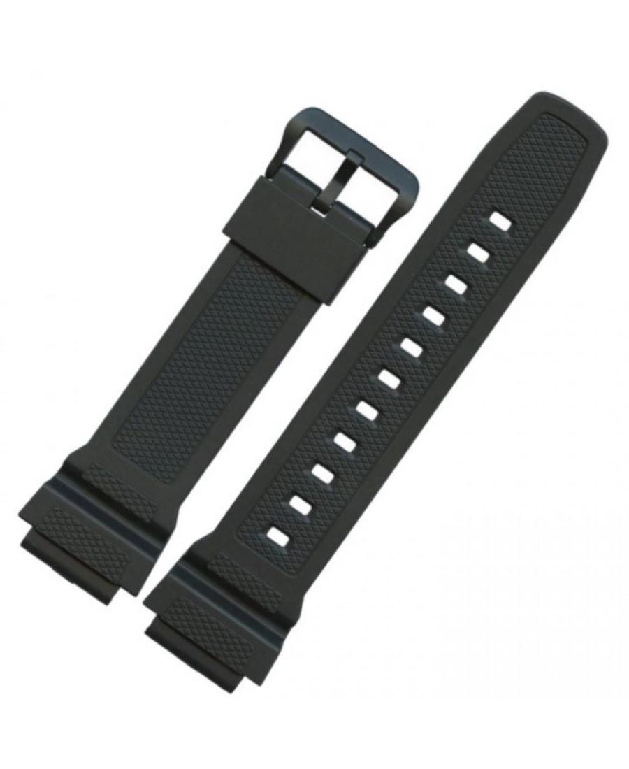 Watch Strap CASIO 10559534 Plastic / Rubber czarny Tworzywo sztuczne/guma Czarny 20 mm