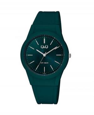 Men Fashion Japan Quartz Analog Watch Q&Q VQ50J031Y Green Dial 38mm