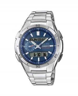 Men Functional Japan Eco-Drive analogue-digital Watch Timer CASIO WVA-M650D-2AER Blue Dial 43.5mm