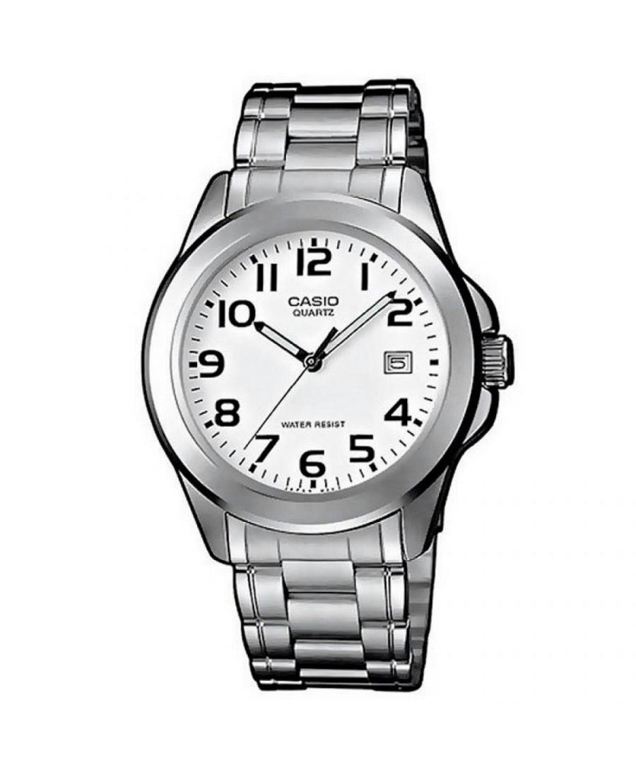 Mężczyźni klasyczny Japonia kwarcowy Zegarek CASIO MTP-1259PD-7BEG Biały Dial 38mm