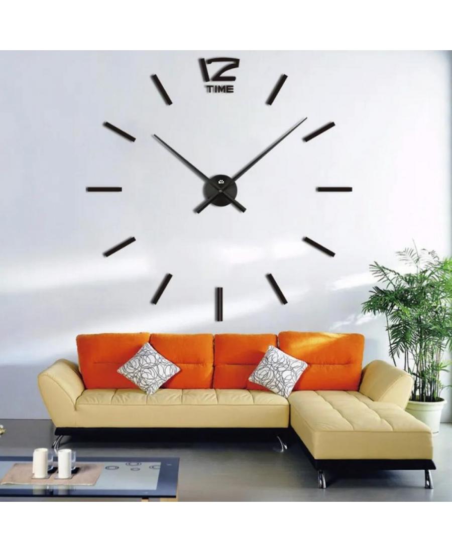 JULMAN Extra Large Wall Clock - Hands T4310B Metal Black