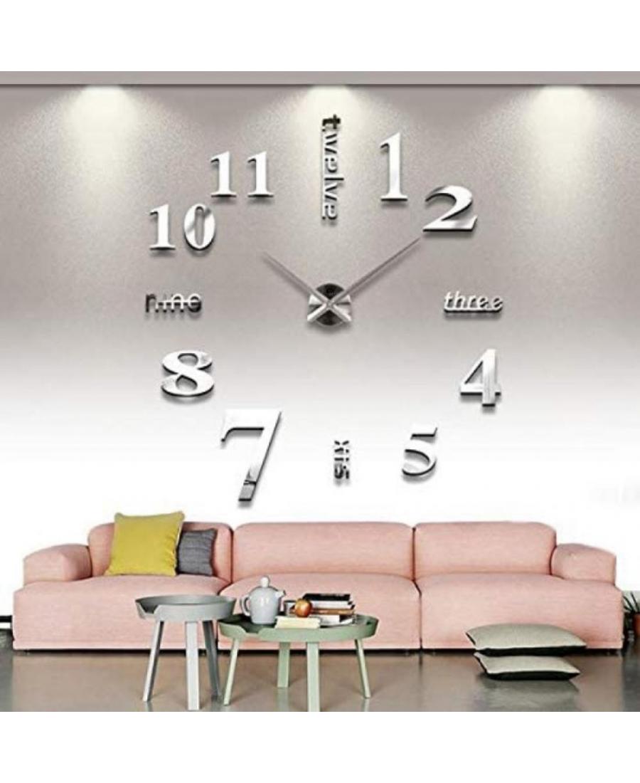 JULMAN Extra Large Wall Clock - Hands T4311S Metal Steel color