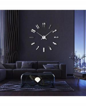 JULMAN Extra Large Wall Clock - Hands T4334S Steel color Metal Kolor stali