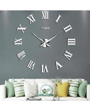 JULMAN Large Wall Clock - Hands T4225S Metal Steel color