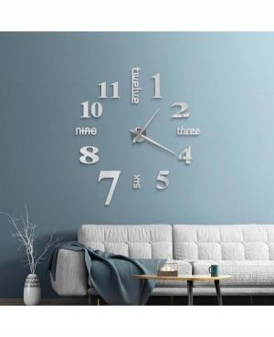 JULMAN Large Wall Clock - Hands T4215S Metal Steel color