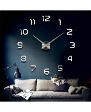 JULMAN Extra Large Wall Clock - Hands T4302S Steel color Metal Kolor stali