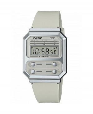 Men Functional Japan Quartz Digital Watch Alarm CASIO A100WEF-8AEF Sand Dial 40mm