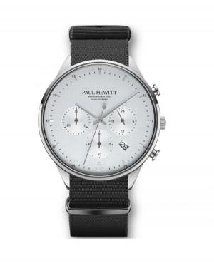 Men Classic Eco-Drive Analog Watch Chronograph PAUL HEWITT PH-W-0492 White Dial 42mm