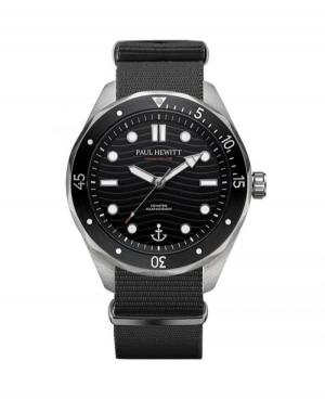 Men Classic Diver Eco-Drive Analog Watch PAUL HEWITT PH-W-0487 Black Dial 42.5mm