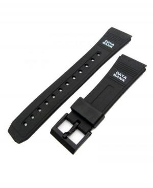 Watch Strap Diloy 204F1D1 to fit Casio Plastic / Rubber czarny Tworzywo sztuczne/guma Czarny 25