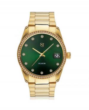 Kobiety Moda kwarcowy analogowe Zegarek SIF JAKOBS SJ-W1056-CZ-YG Zielony Dial 36mm