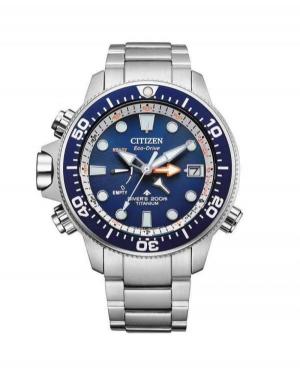 Men Diver Luxury Japan Eco-Drive Analog Watch CITIZEN BN2041-81L Blue Dial 46mm