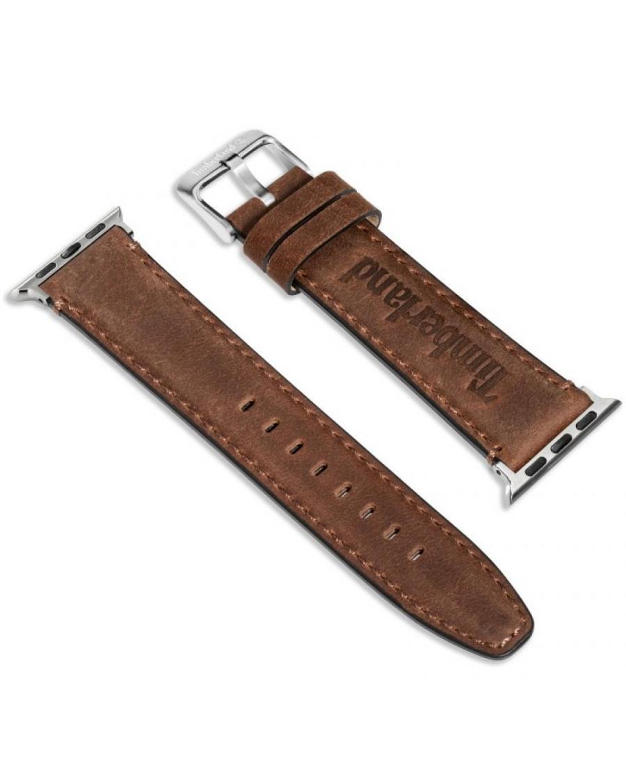 Watch Strap TIMBERLAND STRAP BARNESBROOK L BROWN LEATHER SS Brown 22 mm