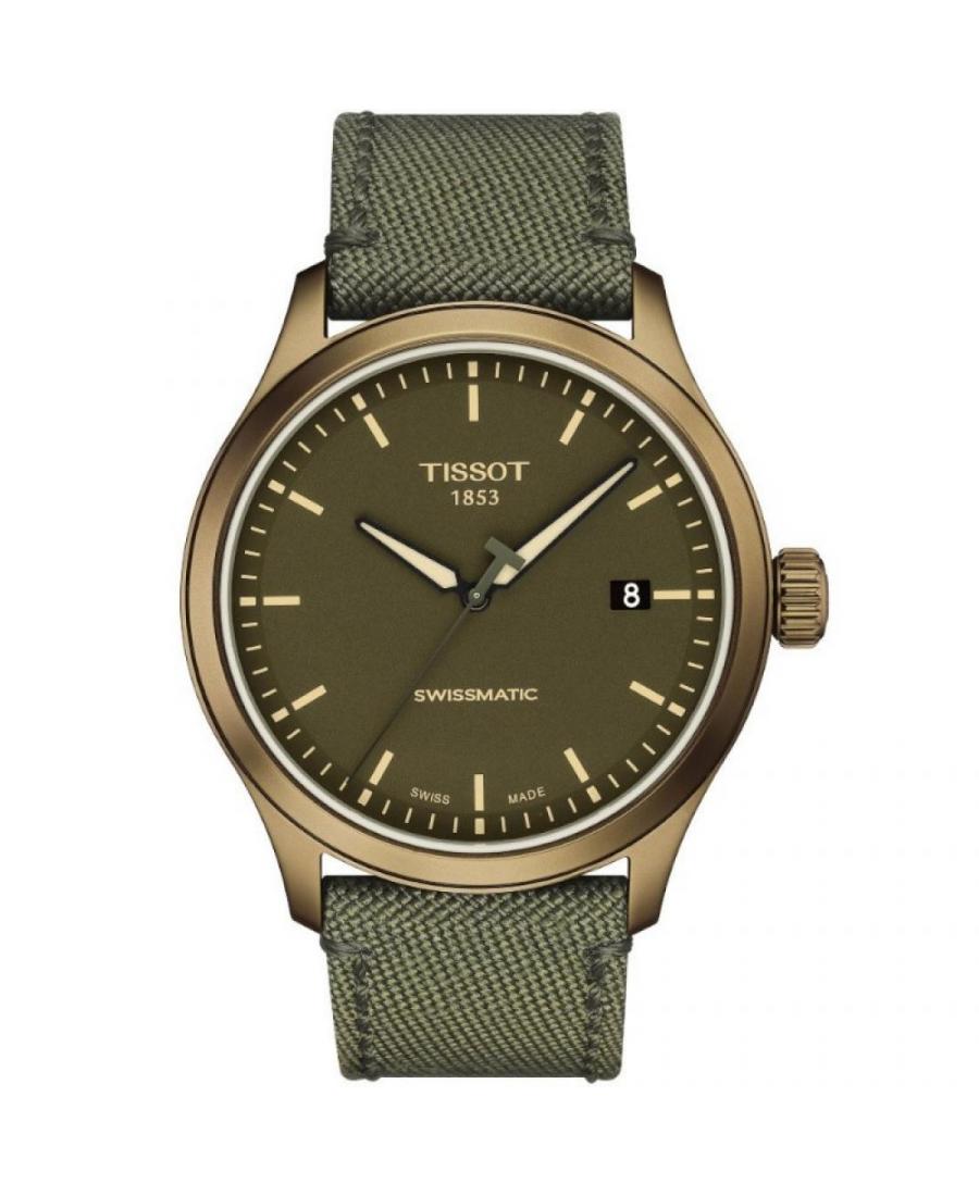 Men Swiss Classic Automatic Watch Tissot T116.407.37.091.00 Chaki Dial
