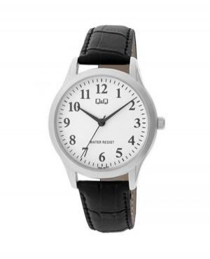 Mężczyźni klasyczny Japonia kwarcowy analogowe Zegarek Q&Q C02A-007PY Biały Dial 38mm