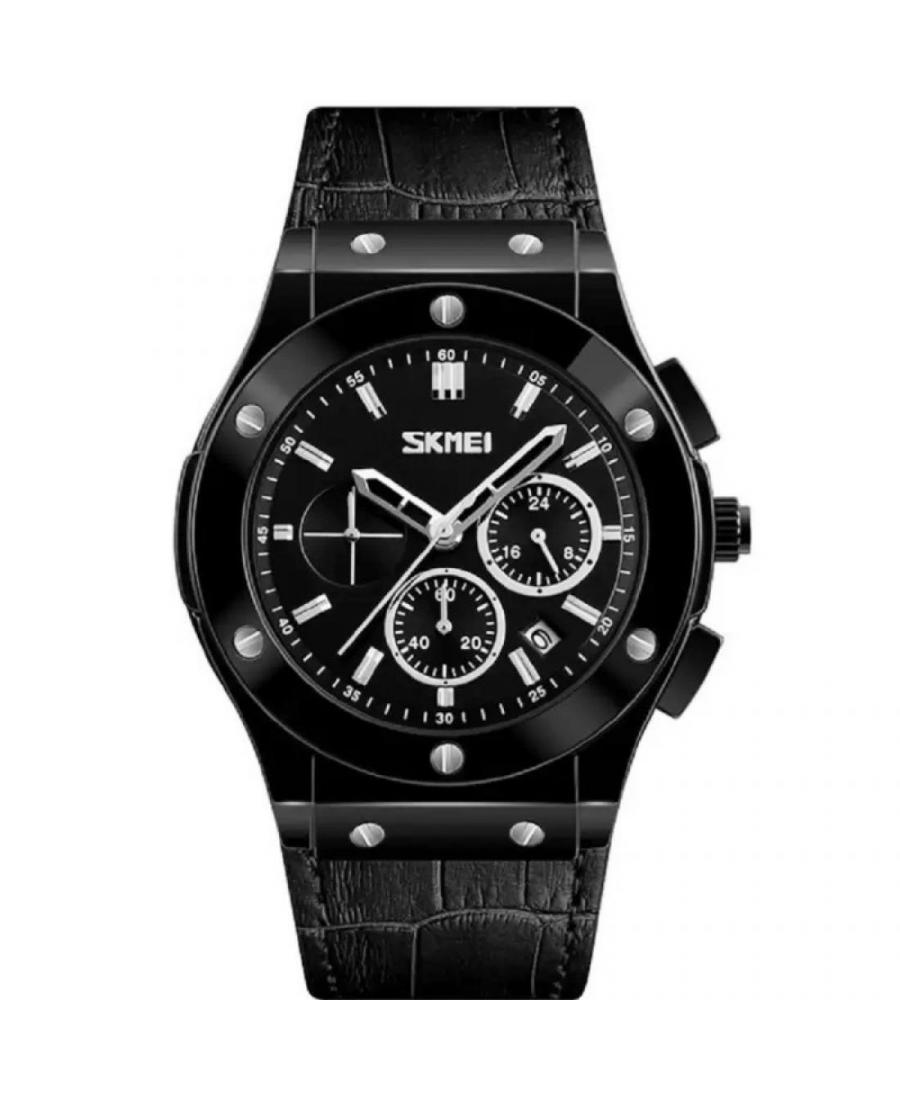Mężczyźni klasyczny kwarcowy analogowe Zegarek Chronograf SKMEI 9157BK Czarny Dial 44mm