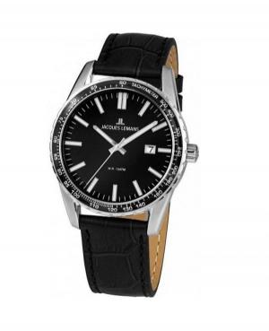 Mężczyźni klasyczny kwarcowy analogowe Zegarek JACQUES LEMANS 1-2022A Czarny Dial 44mm