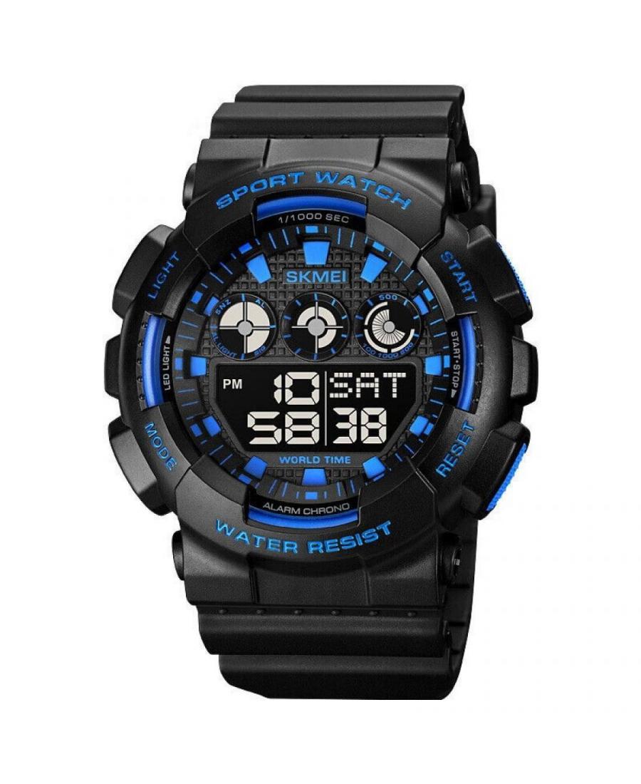 Mężczyźni sportowy Funkcjonalny kwarcowy cyfrowe Zegarek Budzik SKMEI 1857BU Niebieska Dial 51mm
