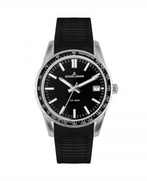 Mężczyźni sportowy kwarcowy analogowe Zegarek JACQUES LEMANS 1-2060A Czarny Dial 39mm