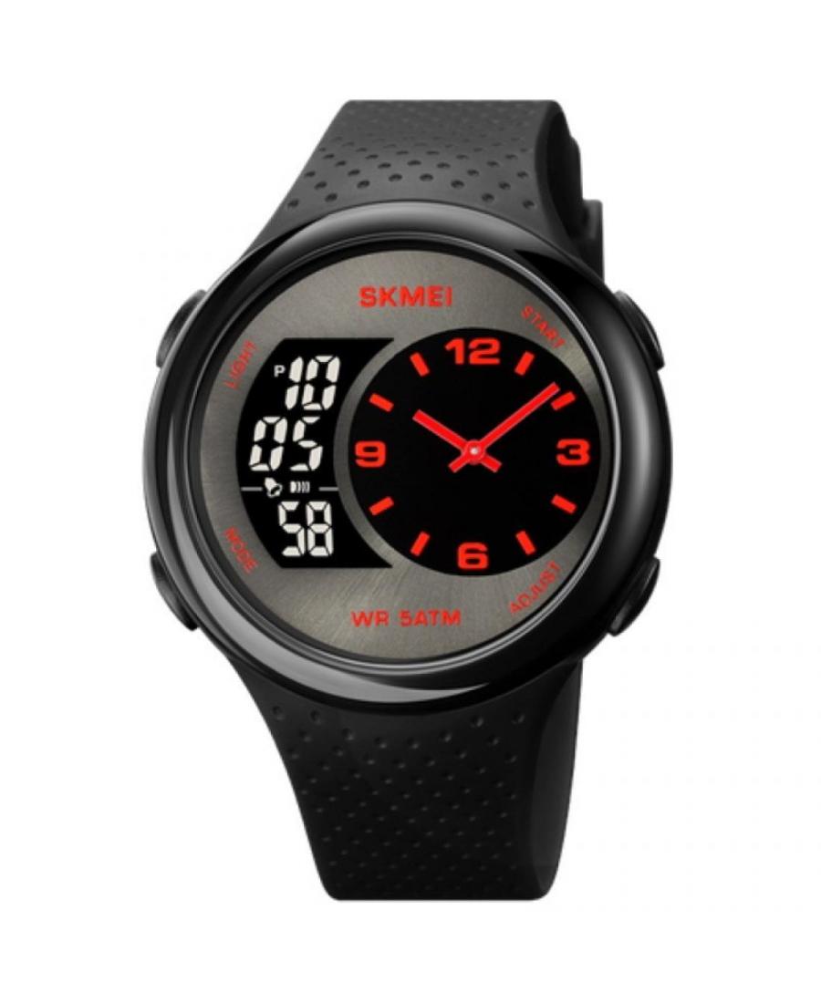 Men Sports Functional Quartz Digital Watch Alarm SKMEI 1899RD Black Dial 45mm