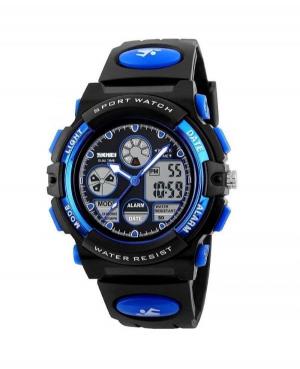 Men Sports Functional Quartz Digital Watch Alarm SKMEI 1163BU Black Dial 44mm