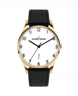 Mężczyźni klasyczny kwarcowy Zegarek Jacques Lemans 1-2124H Biały Wybierz